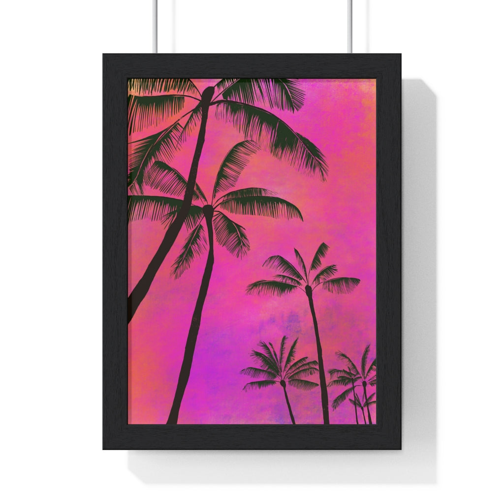 Palm Trees - Premium Framed Vertical Poster