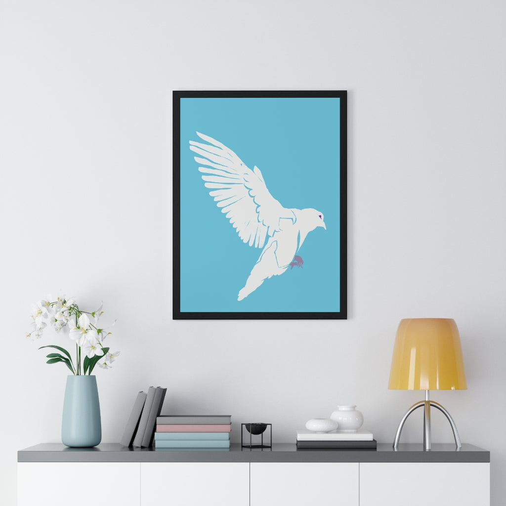 Dove of Peace - Premium Framed Vertical Poster