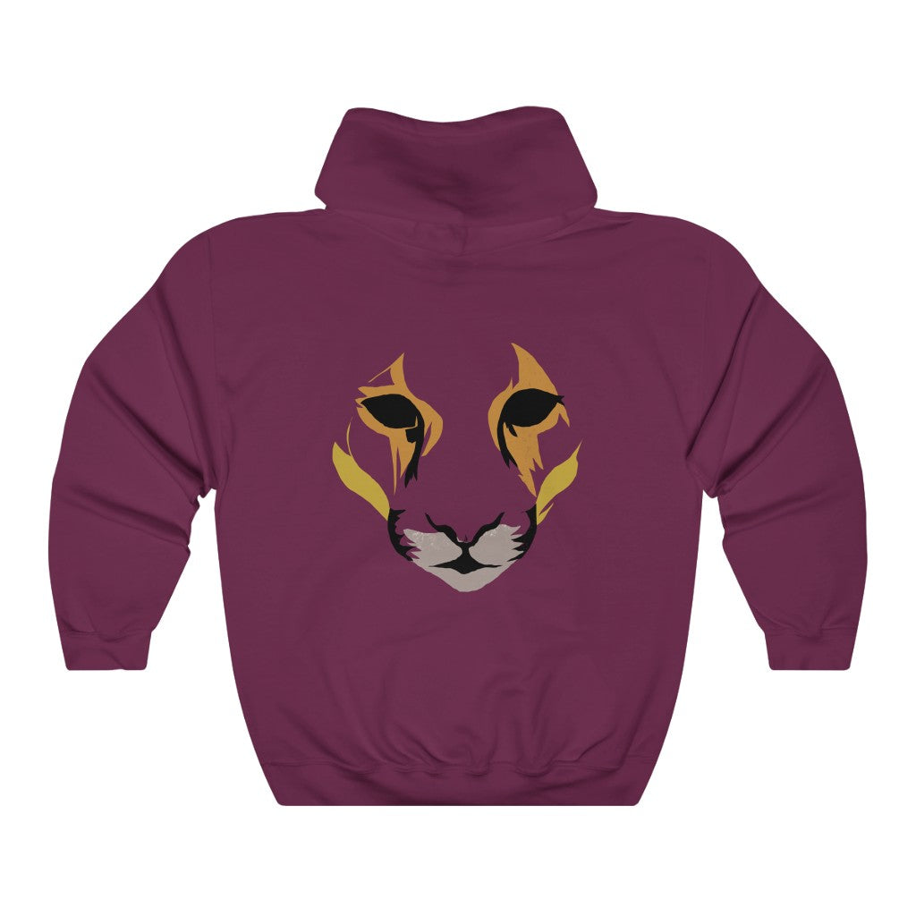 Cat Face - Heavy Blend™ Hooded Sweatshirt
