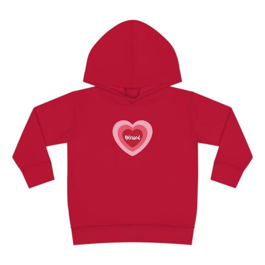 Blessed Heart - Toddler Pullover Fleece Hoodie