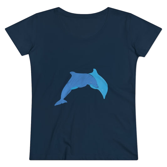 Organic Women's Lover T-shirt - Dolphins