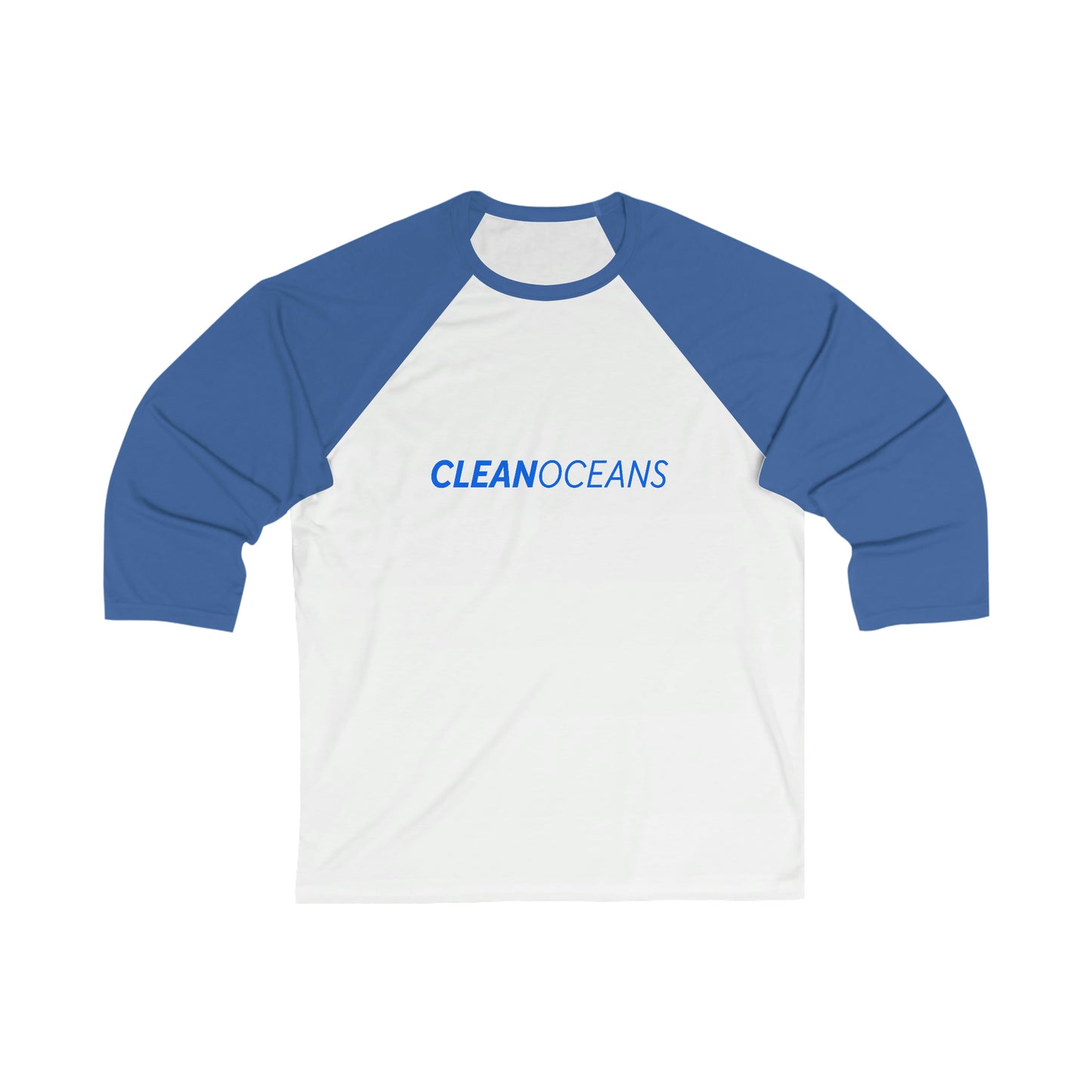 CleanOceans - 3\4 Sleeve Baseball Tee