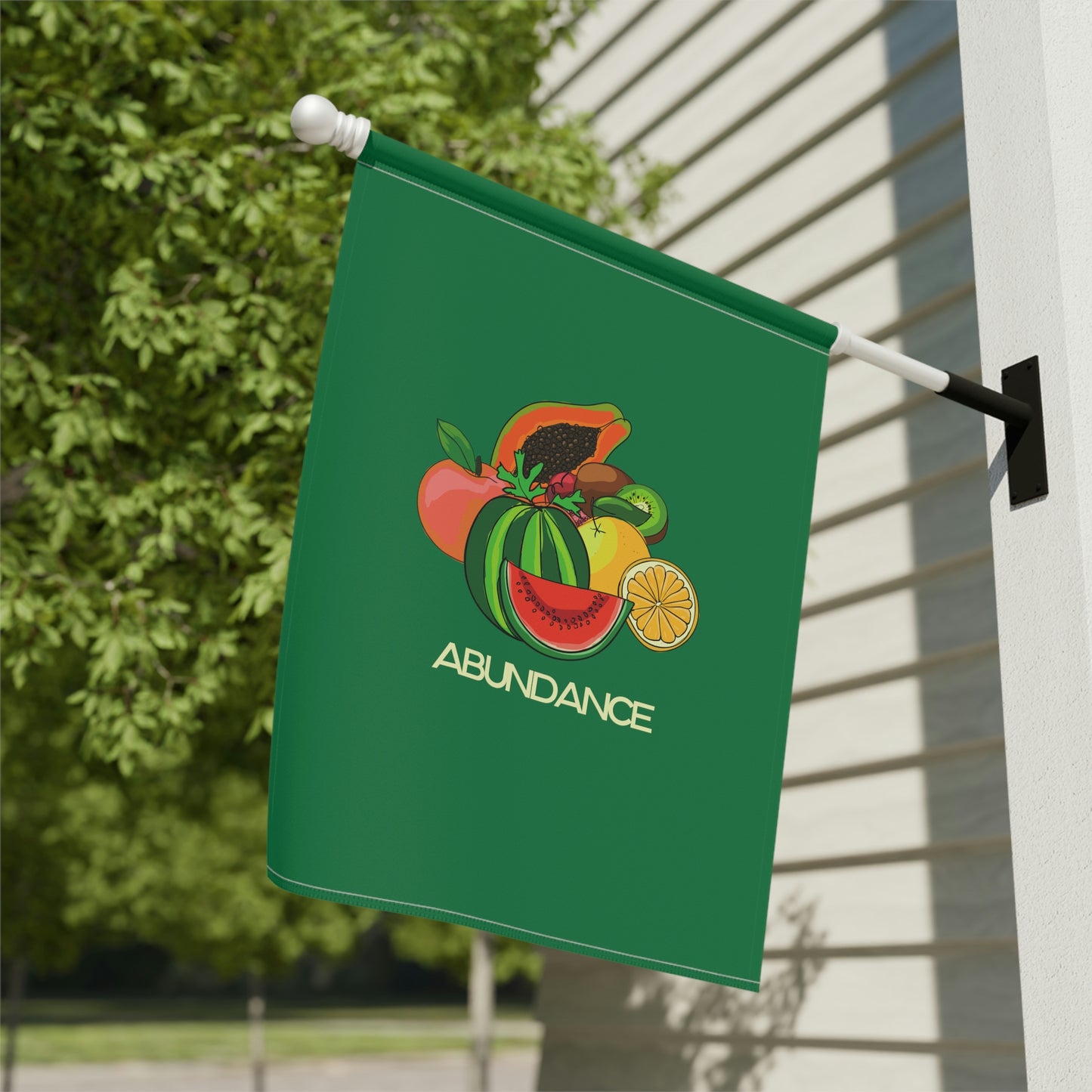ABUNDANCE - Garden & House Banner - Green