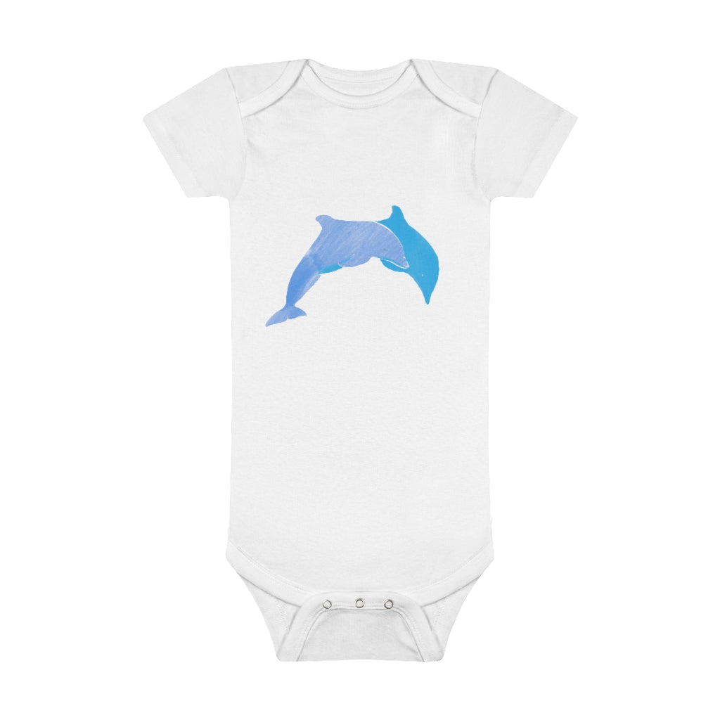 Dolphin Onesie® Organic Baby Bodysuit