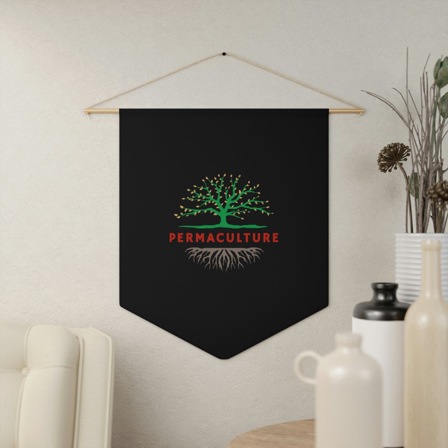 Permaculture Pennant - Black
