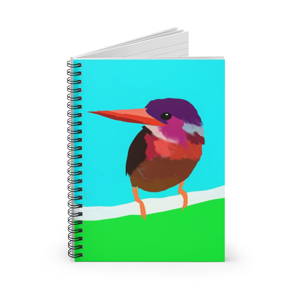 Bird Design - Spiral Notebook - Ruled Line
