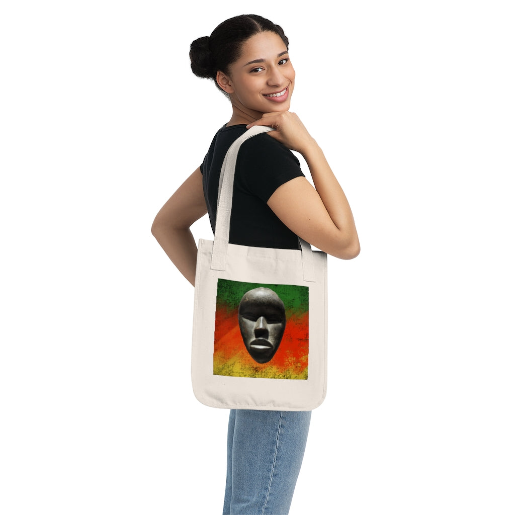 African Mask - Organic Canvas Tote Bag