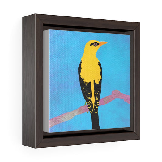 Bird - Square Framed Premium Gallery Wrap Canvas