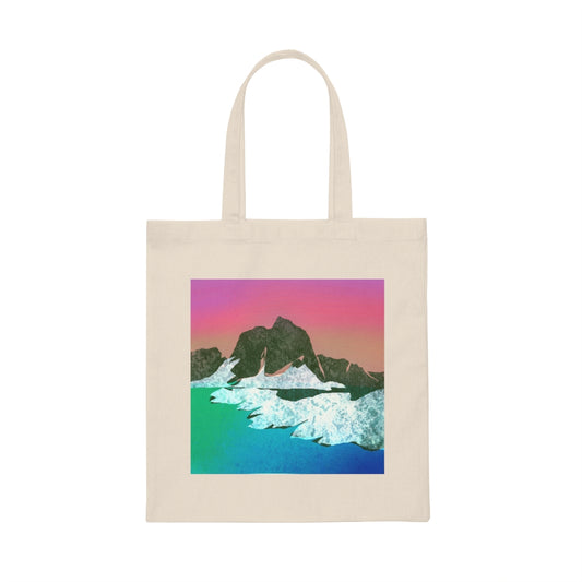 Canvas Tote Bag - Arctic Glacier Scene