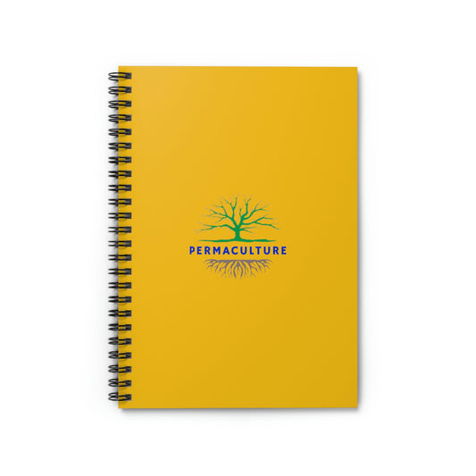 Permaculture - Spiral Notebook - Ruled Line - Yellow Cover