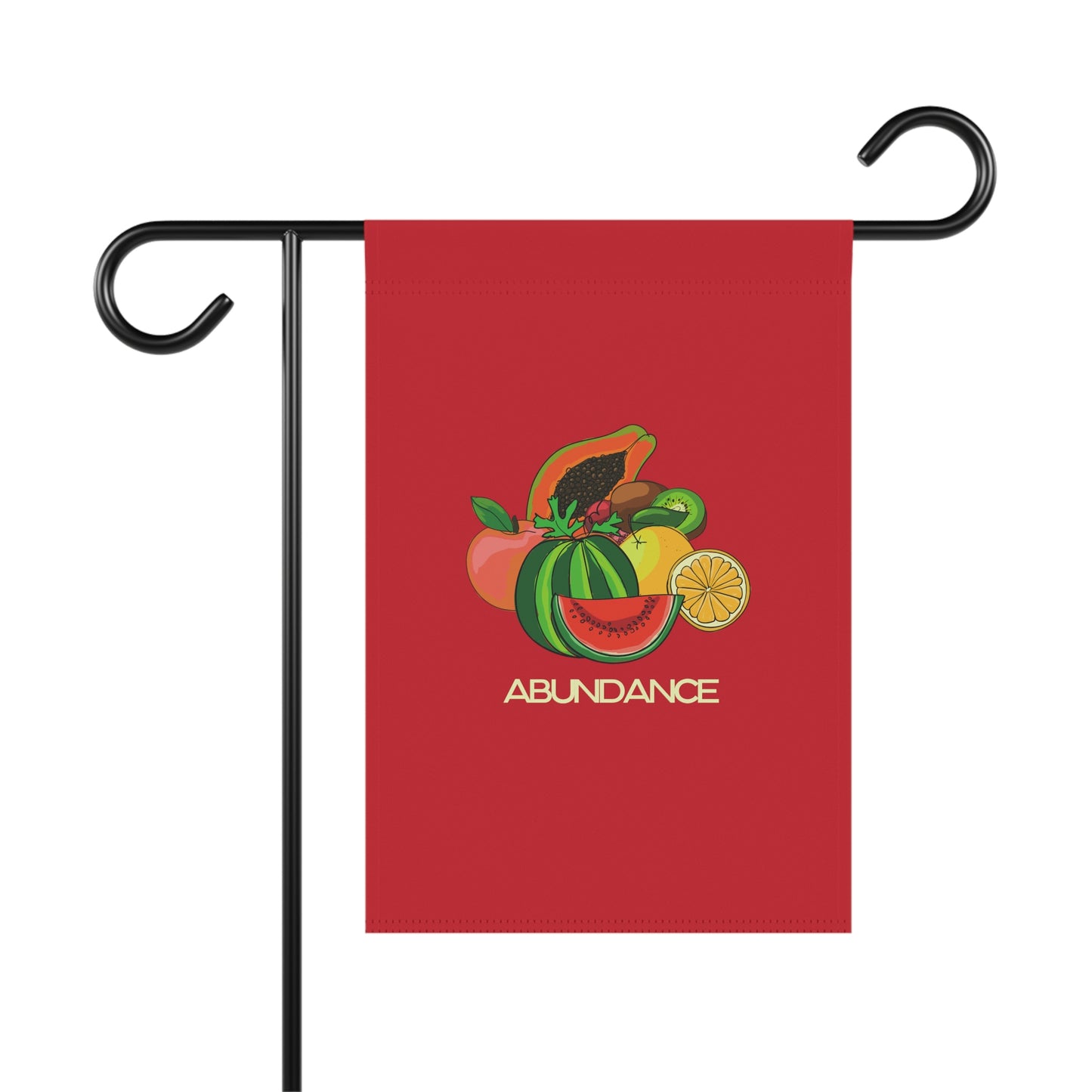 ABUNDANCE - Garden & House Banner - Red