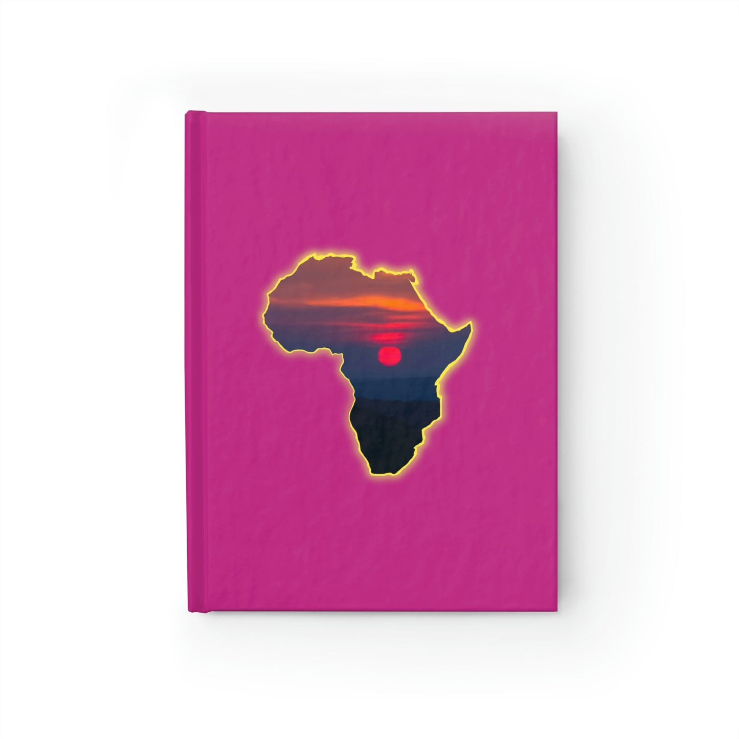 AFRICA Journal Hardcover - Ruled Line - Pink Cover