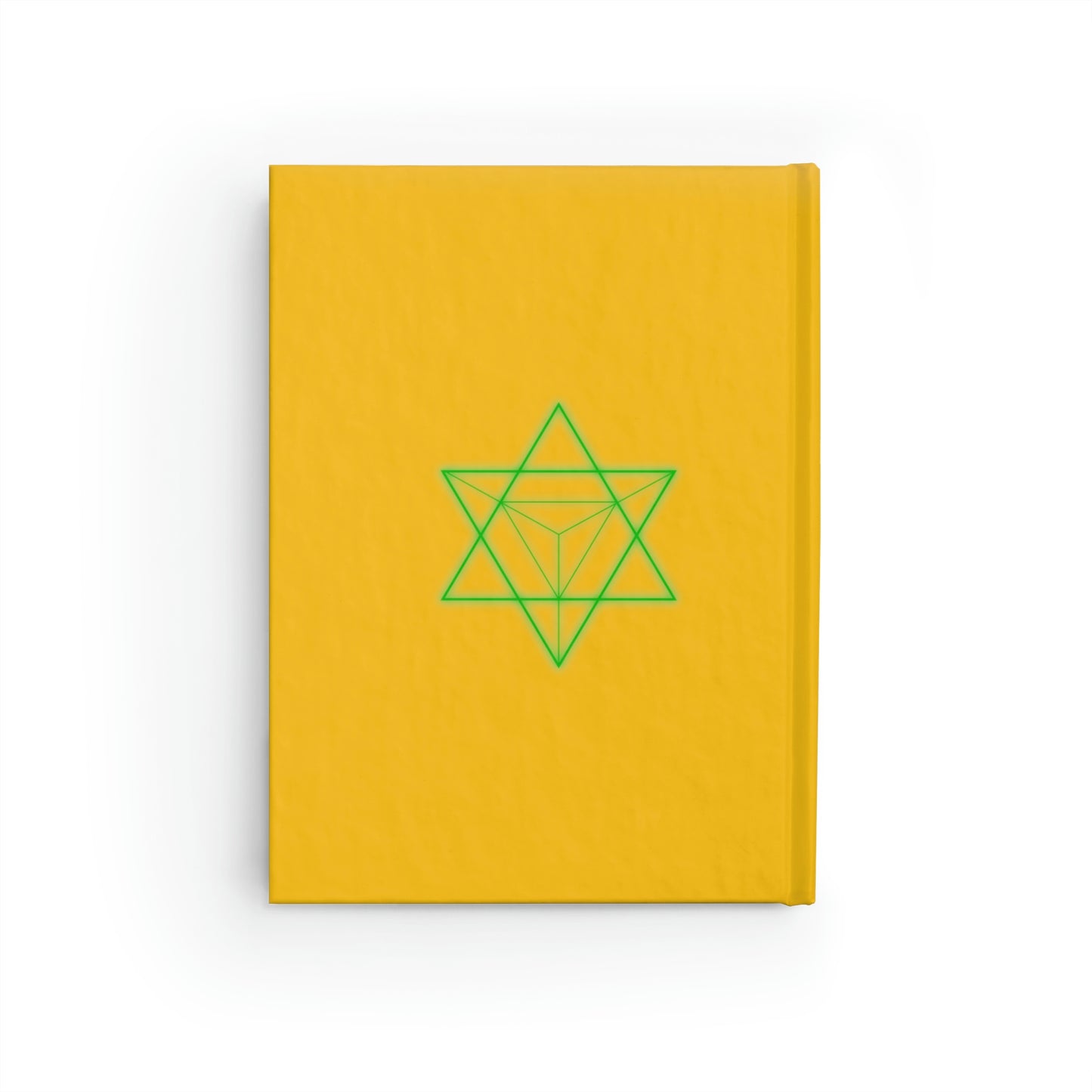 Sacred Geometry - Hardcover Journal - Ruled Line - Yellow Cover
