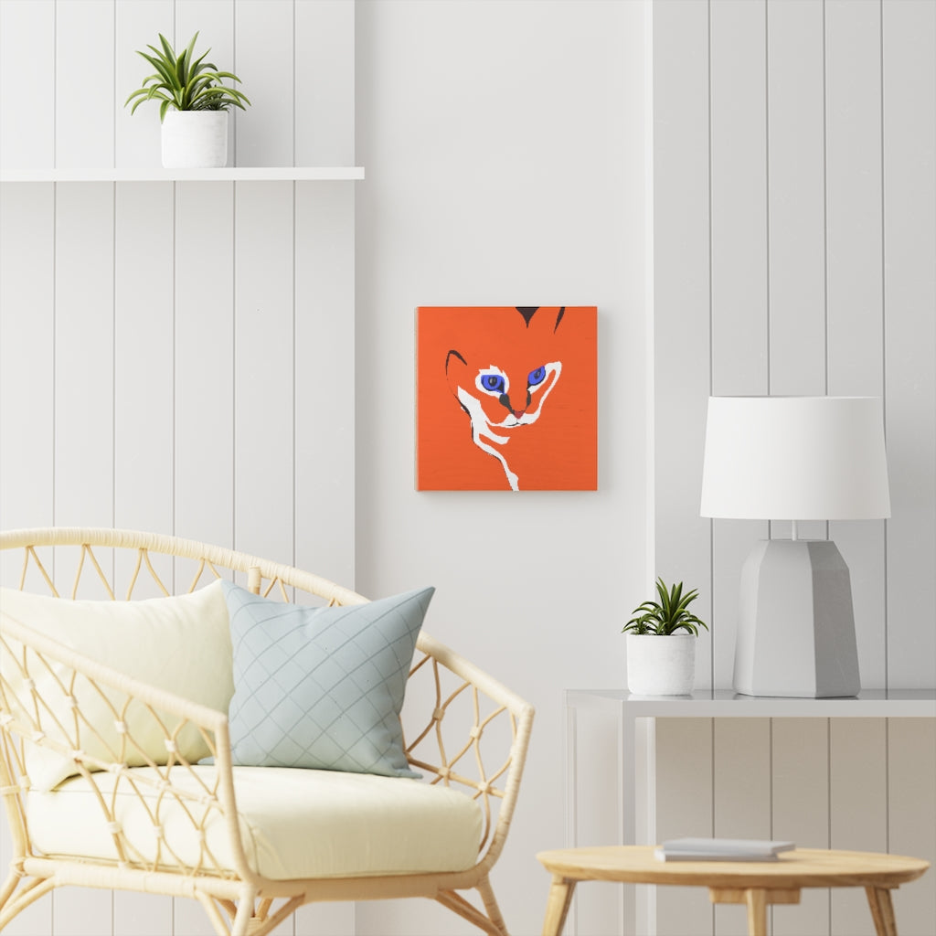 Wood Canvas - Cat Design