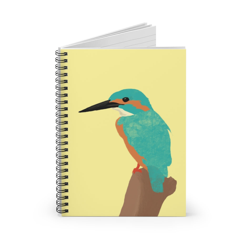 Kingfisher Bird - Spiral Notebook - Ruled Line