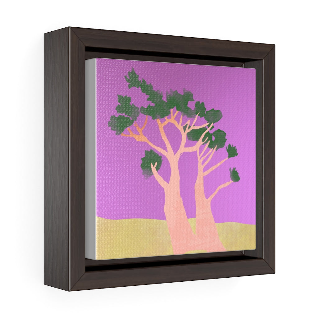 Tree - Square Framed Premium Gallery Wrap Canvas