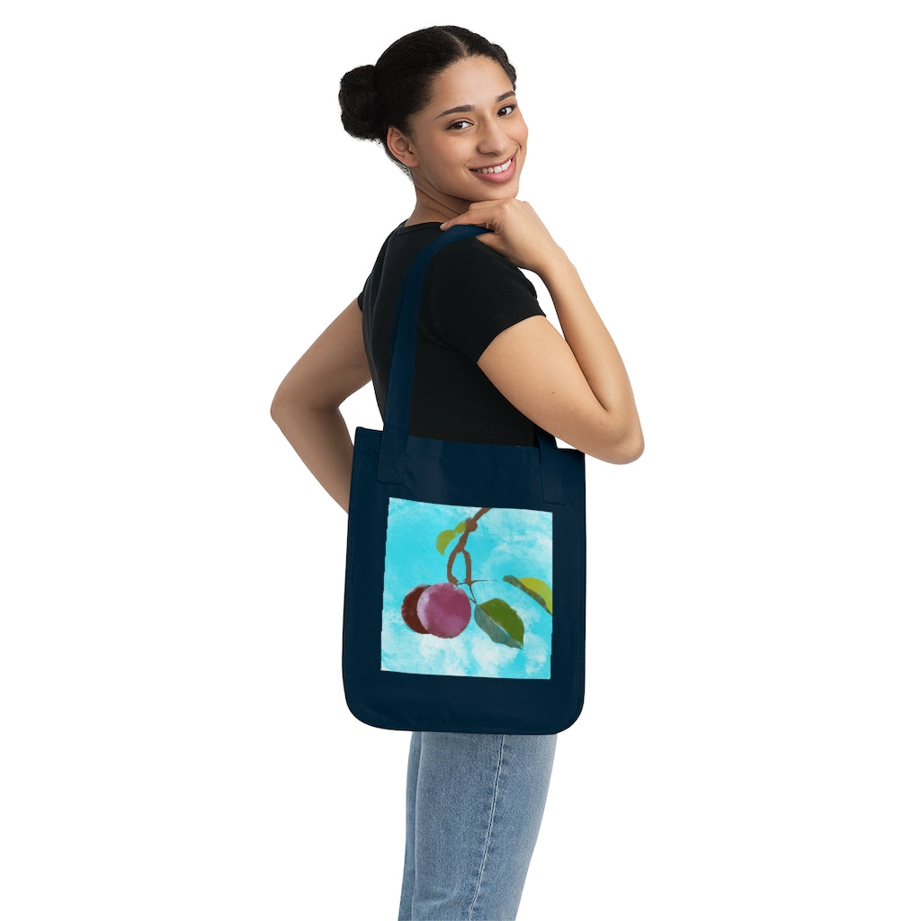 Plums - Organic Canvas Tote Bag
