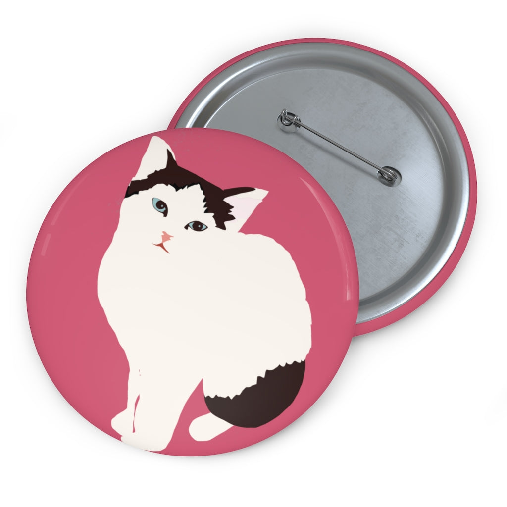 Kitty Cat Pin Buttons