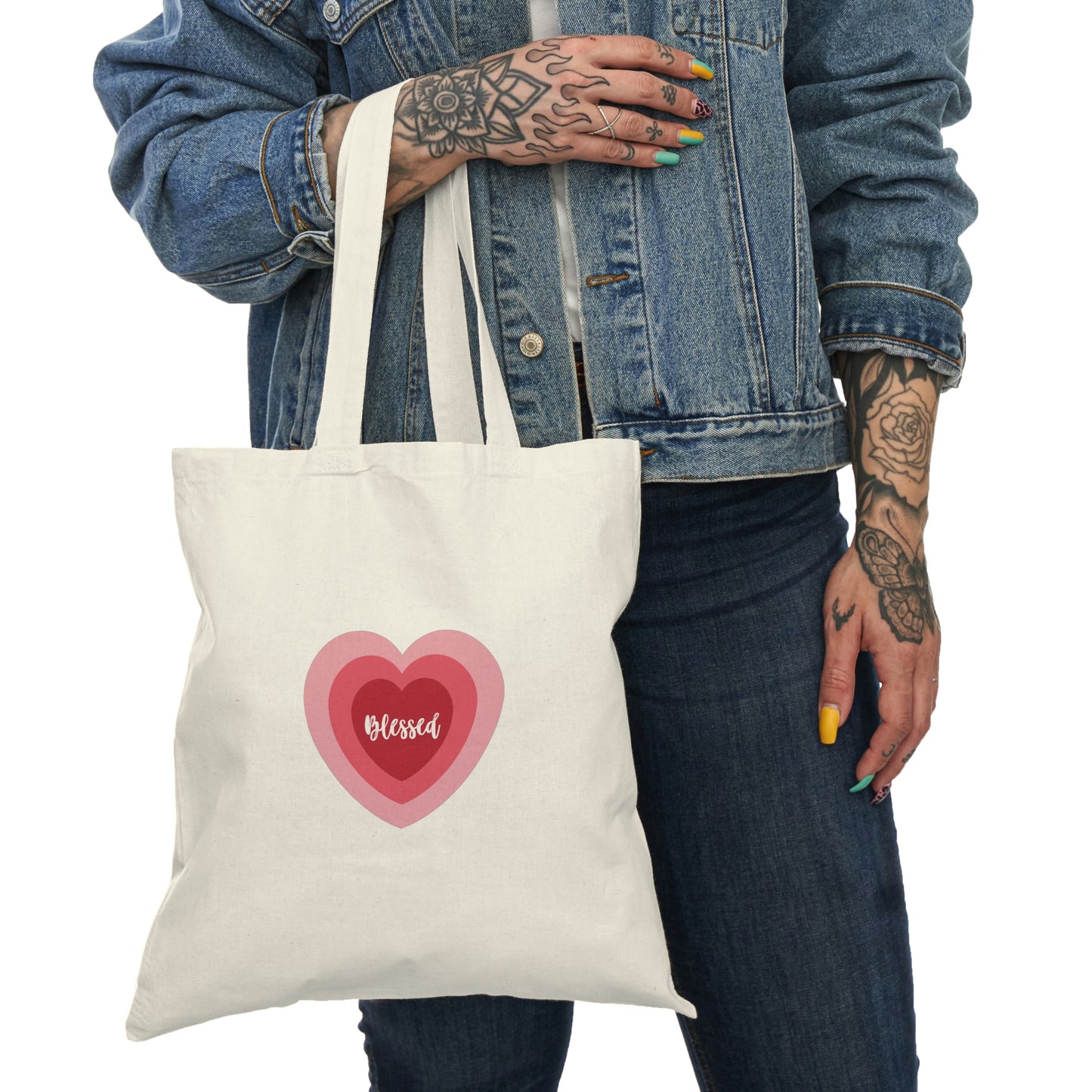 Natural Tote Bag - Blessed