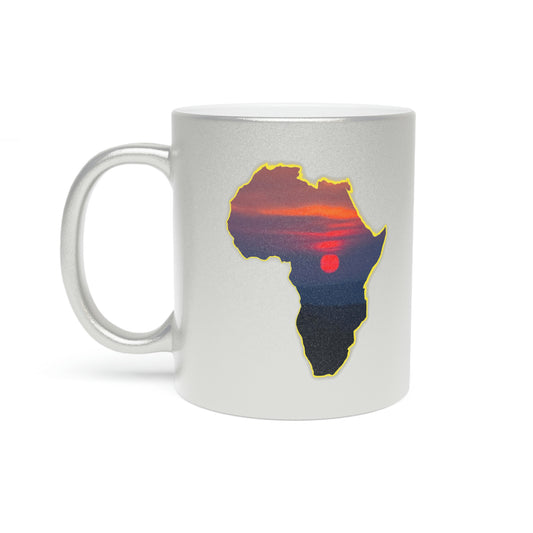 AFRICA - Metallic Mug (Silver\Gold)