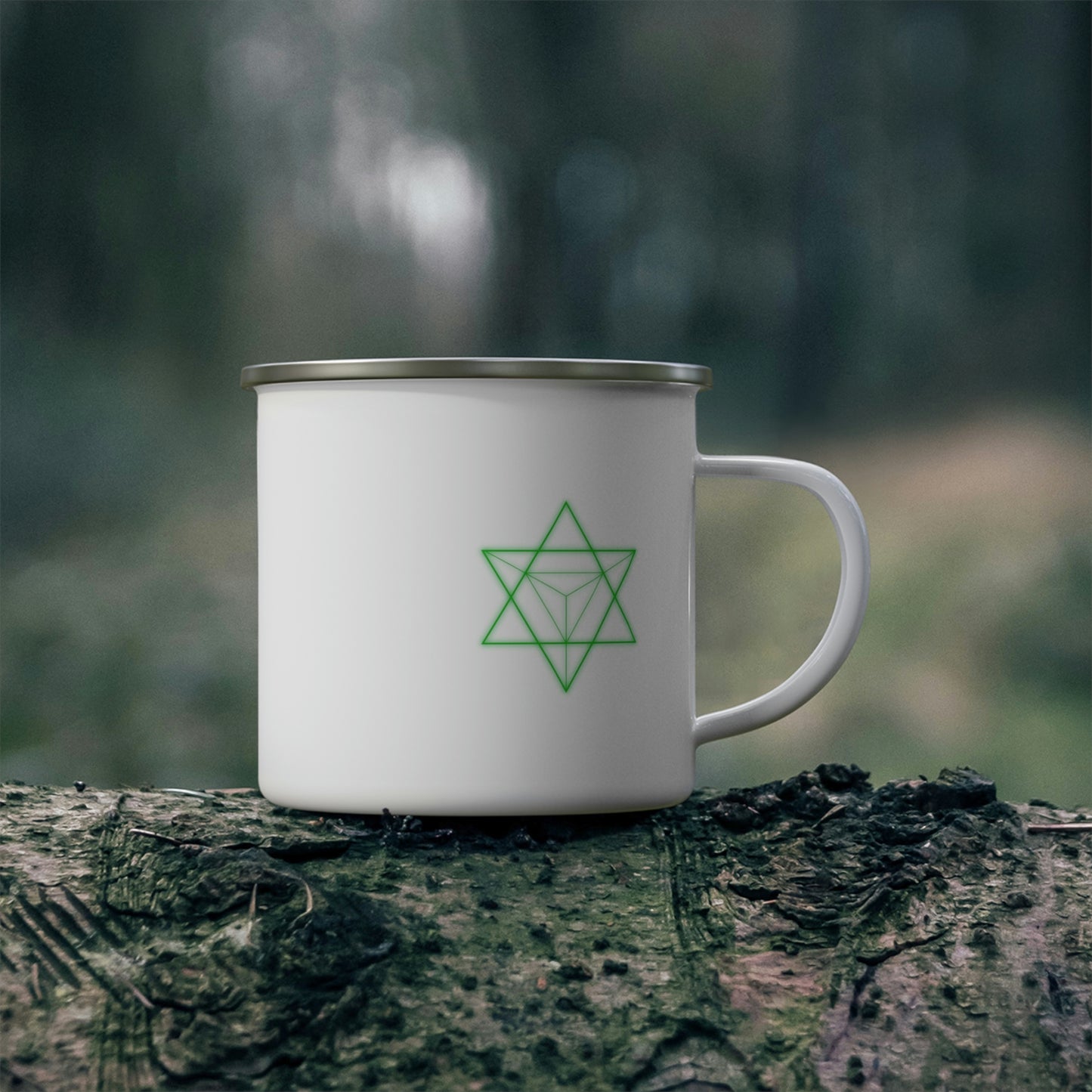 Enamel Camping Mug - Sacred Geometry