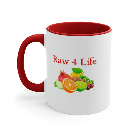 Raw 4 Life Accent Mug