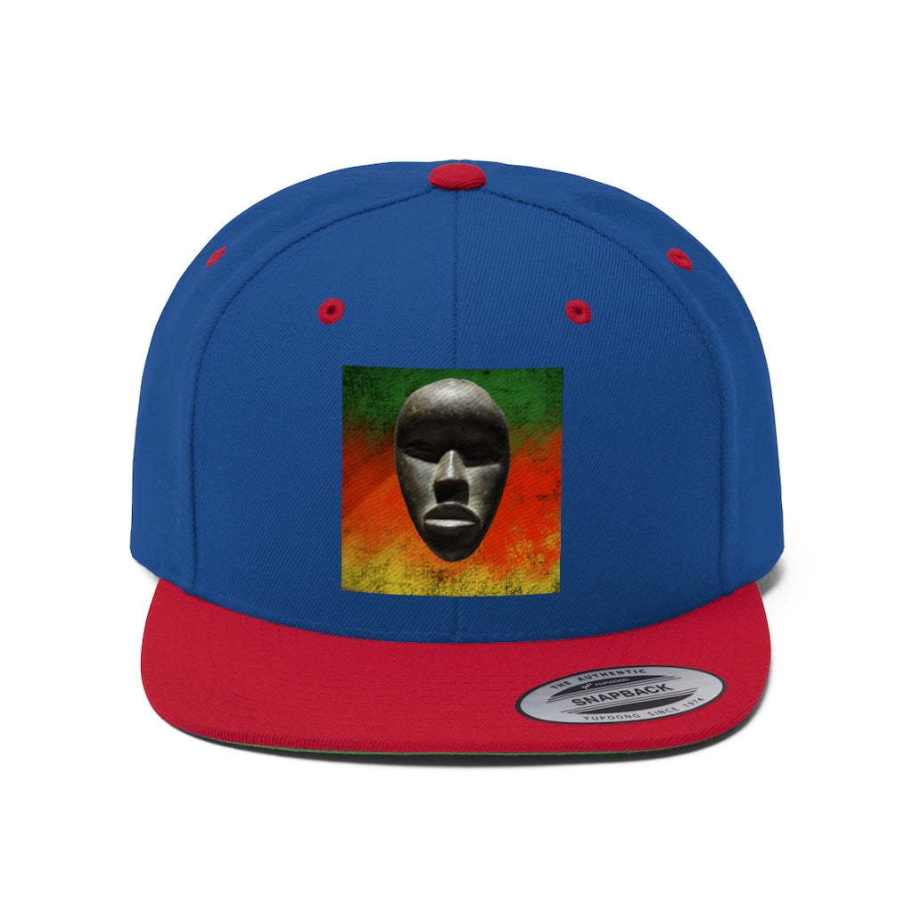 African Mask - Unisex Flat Bill Hat