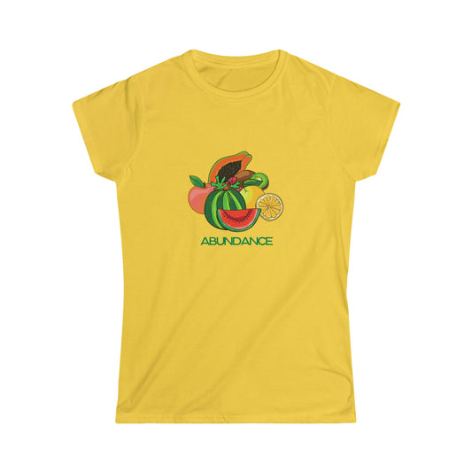 Women's Softstyle Tee - ABUNDANCE