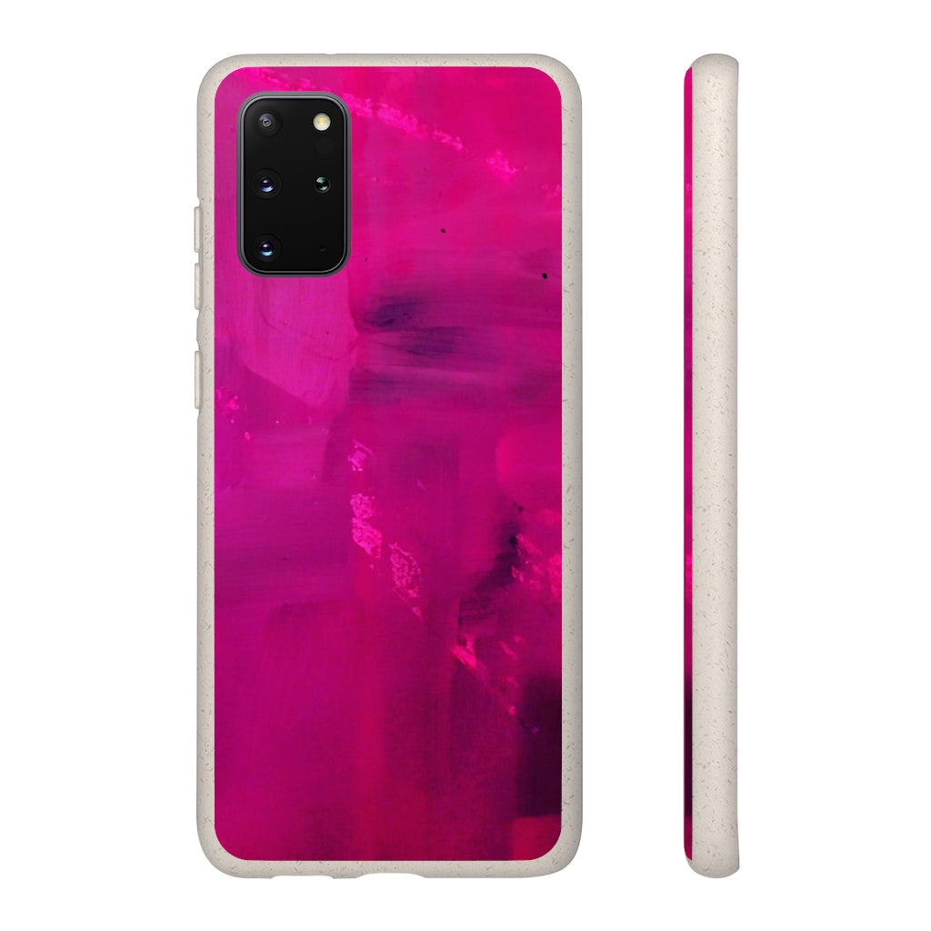 Biodegradable Case - Abstract Fucshia Painting