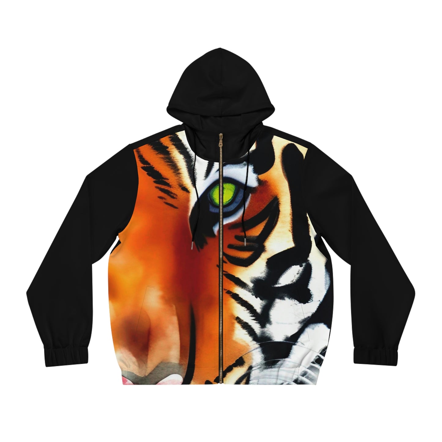 Tiger - Men's Full-Zip Hoodie