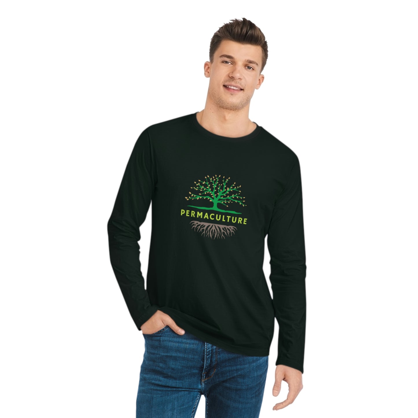 Permaculture - Men's Organic Sparker Long Sleeve Shirt