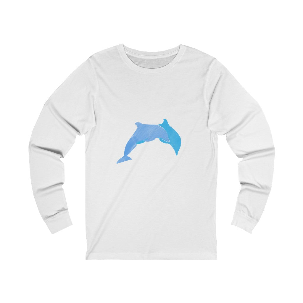 Unisex Jersey Long Sleeve Tee - Dolphins