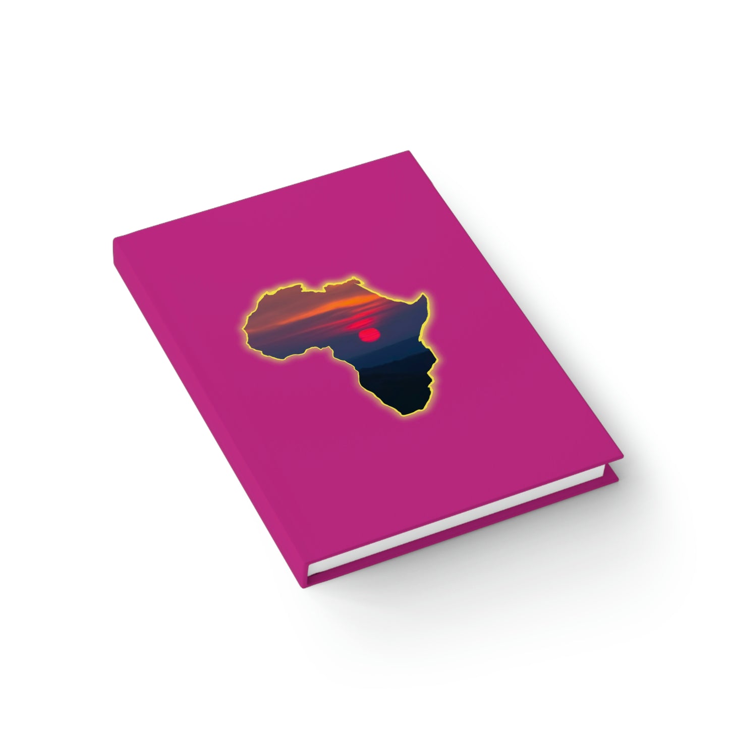 AFRICA Journal Hardcover - Ruled Line - Pink Cover