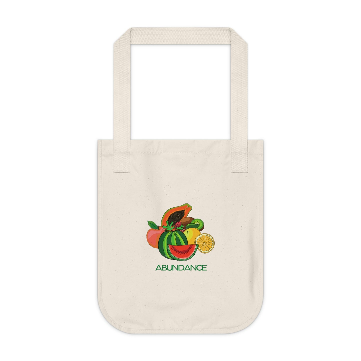 Organic Canvas Tote Bag - ABUNDANCE