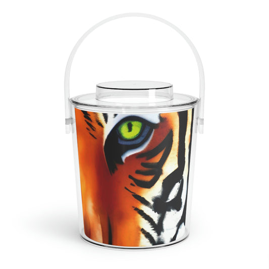TIGER - Ice Bucket with Tongs