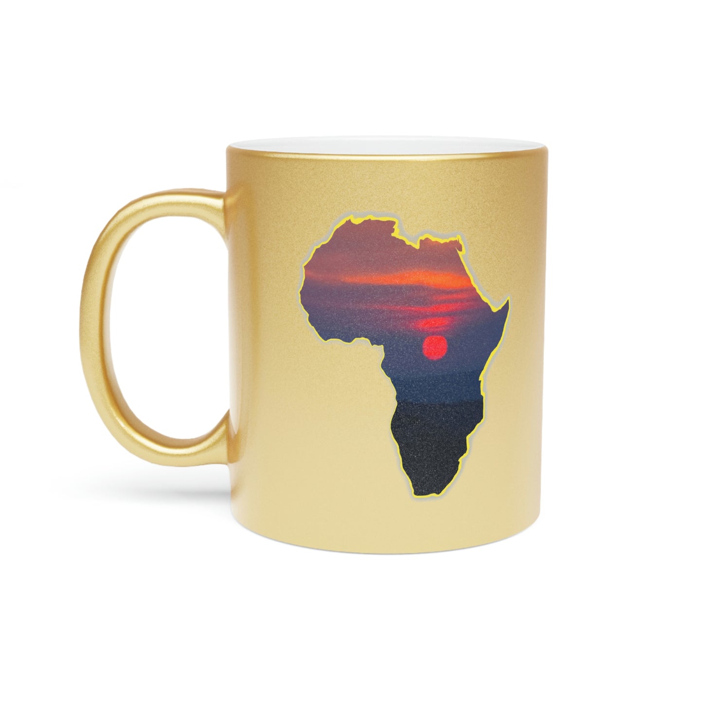 AFRICA - Metallic Mug (Silver\Gold)