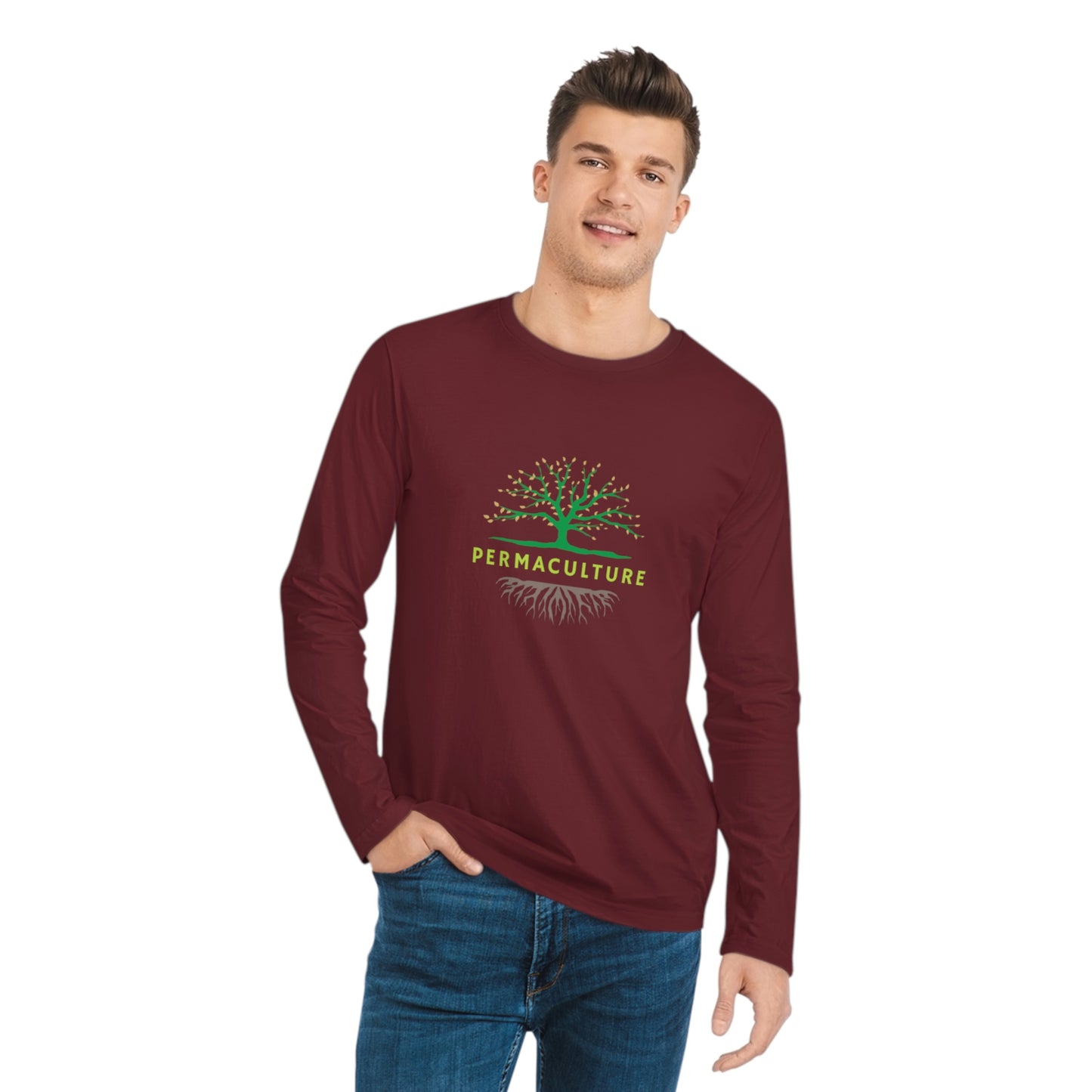 Permaculture - Men's Organic Sparker Long Sleeve Shirt