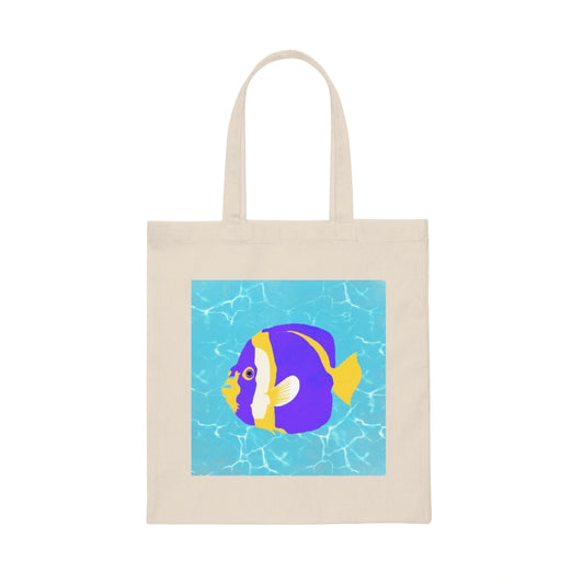 Canvas Tote Bag - Fish