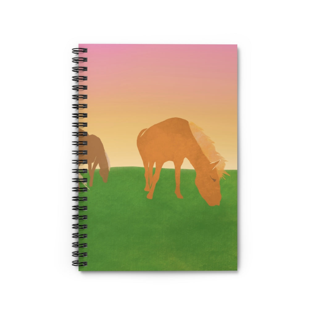 Horses - Spiral Notebook - Ruled Line