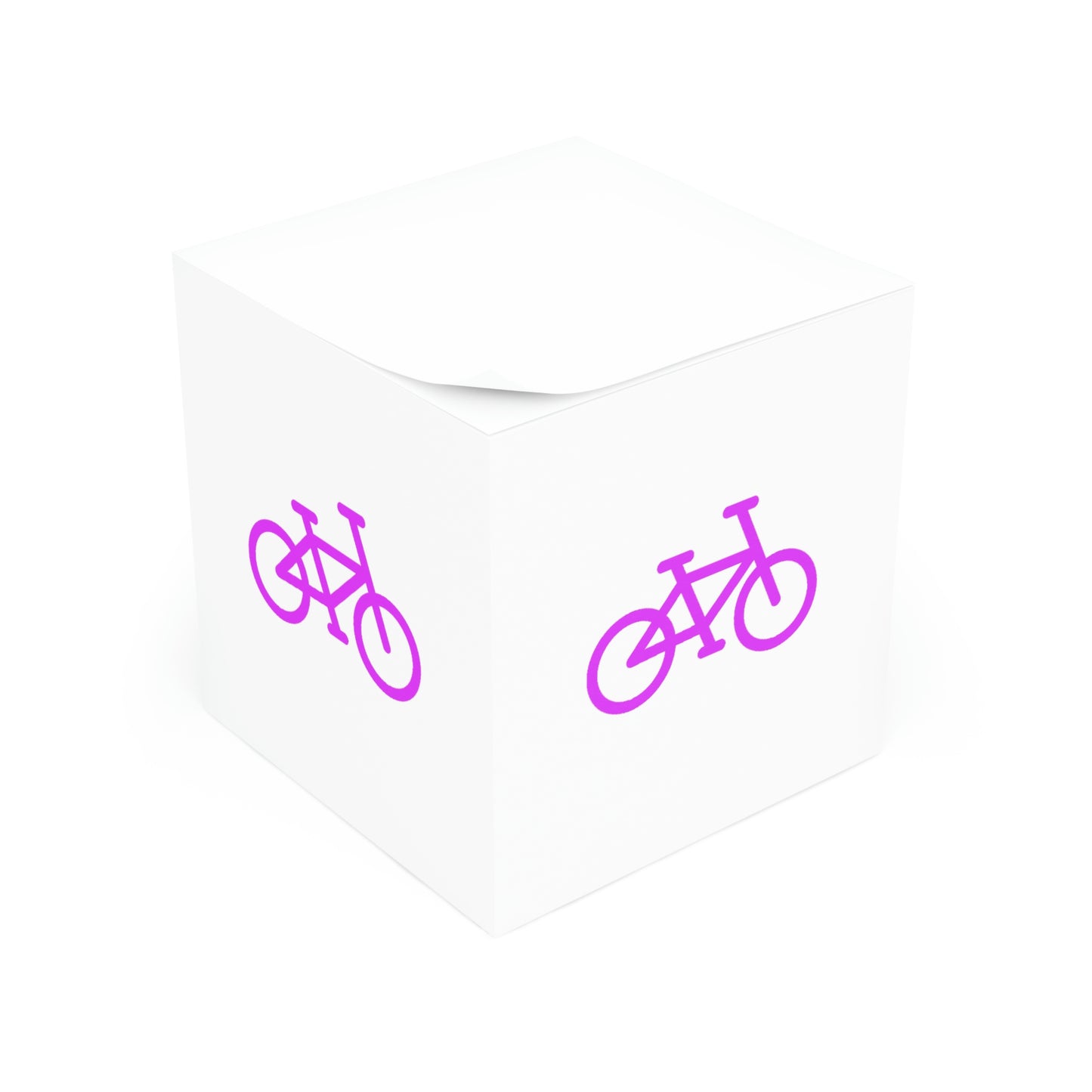 Note Cube - Pink Bike