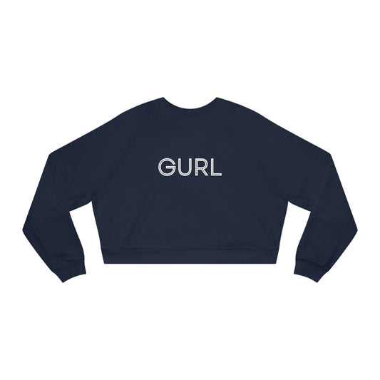 Women's Cropped Fleece Pullover - GURL