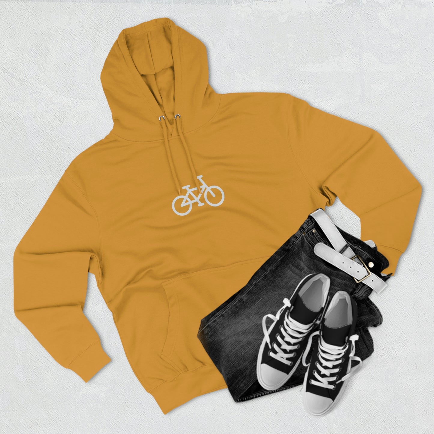 Unisex Premium Pullover Hoodie - Bike Print