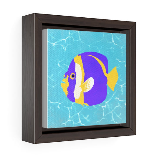 Fish - Square Framed Premium Gallery Wrap Canvas