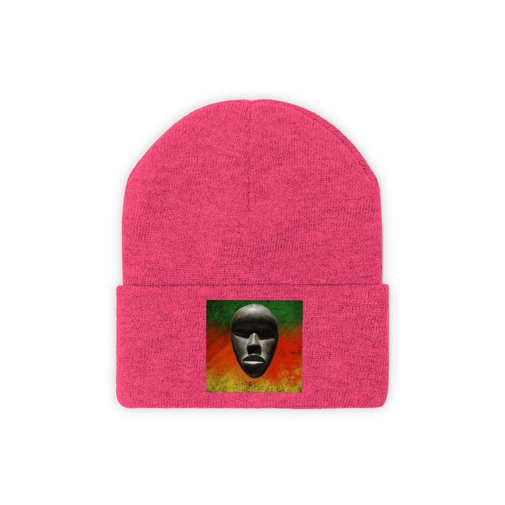 African Mask - Knit Beanie