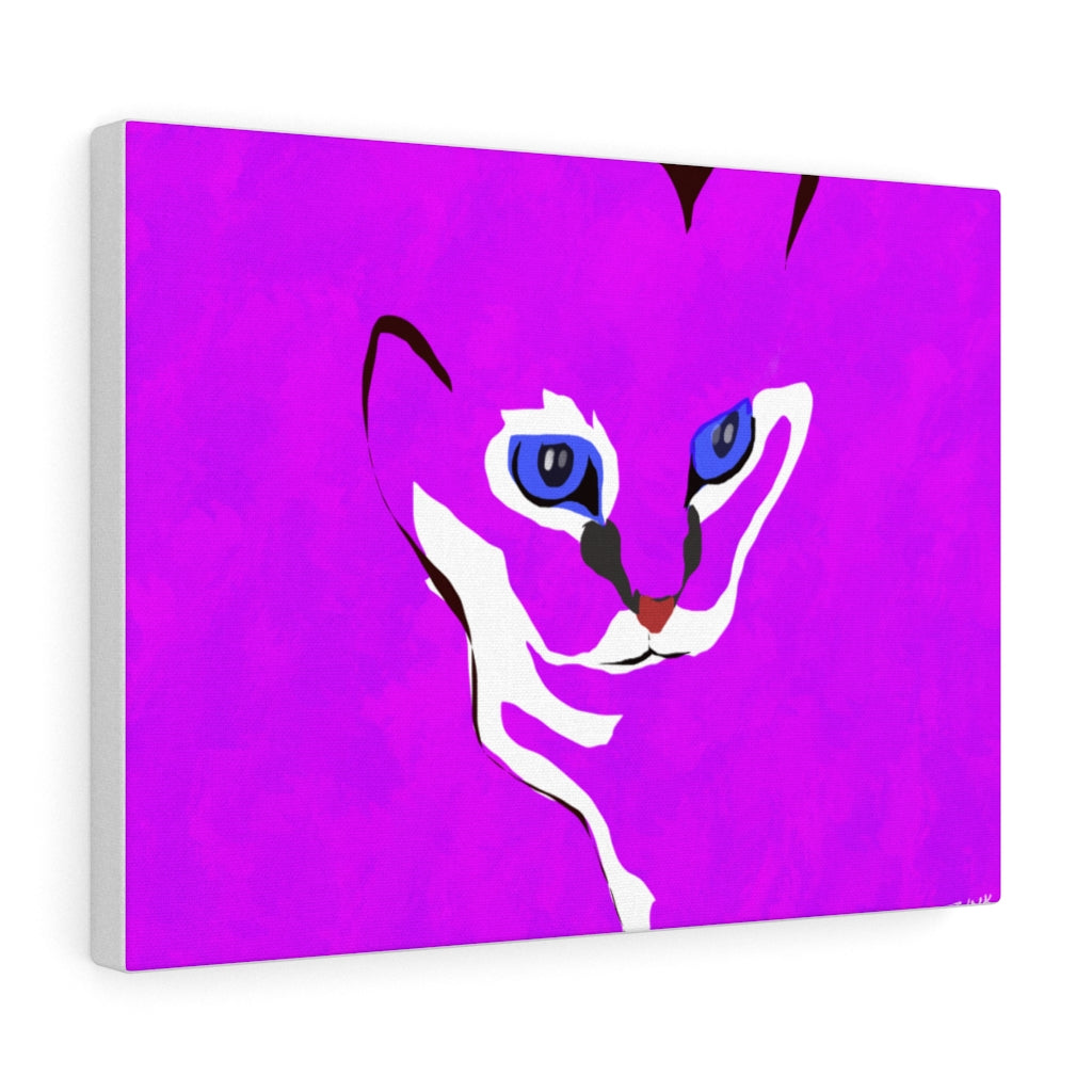 Cat Design - Fuschia Canvas Gallery Wraps