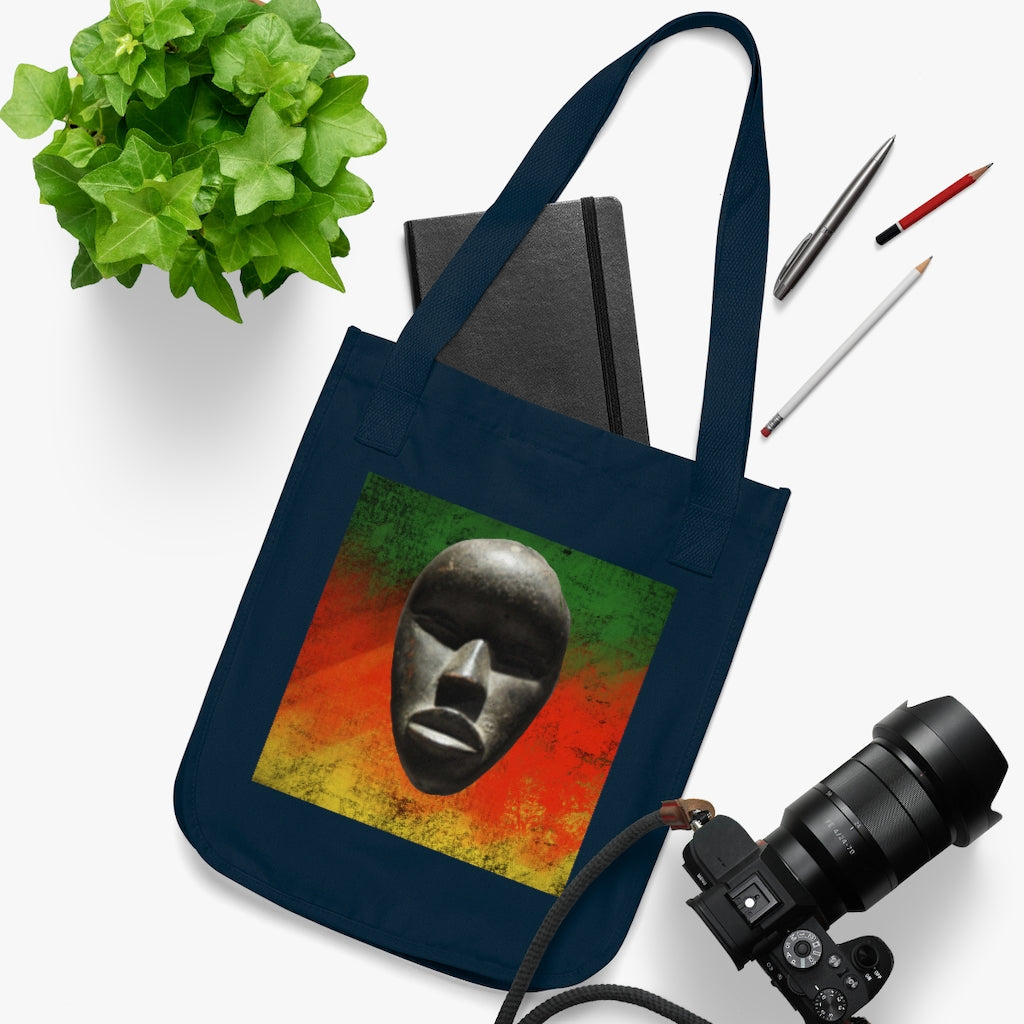African Mask - Organic Canvas Tote Bag