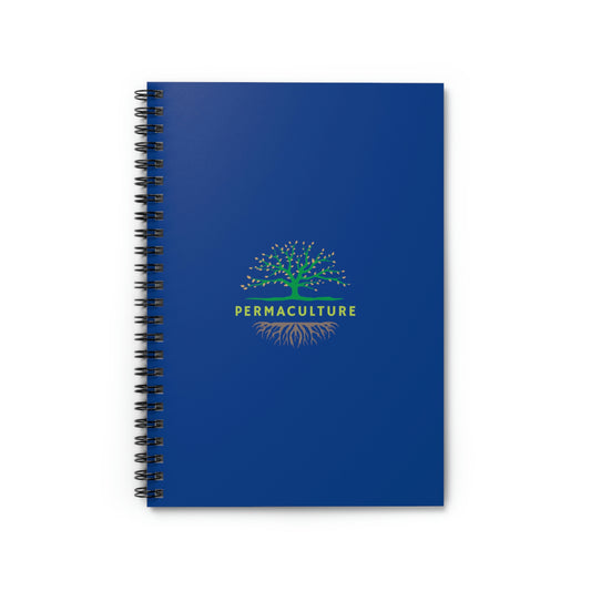 Permaculture - Spiral Notebook - Ruled Line - Blue Cover