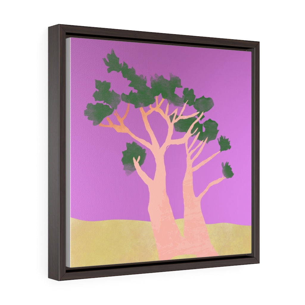 Tree - Square Framed Premium Gallery Wrap Canvas