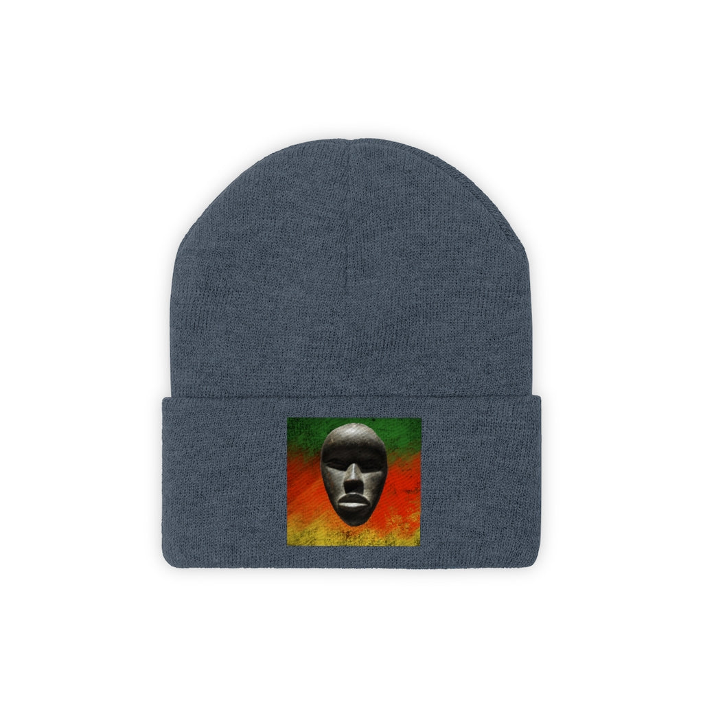 African Mask - Knit Beanie