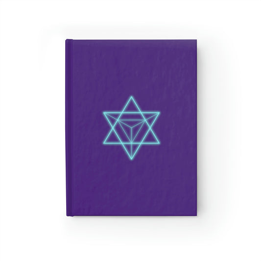 Sacred Geometry - Hardcover Journal - Ruled Line - Purple Cover